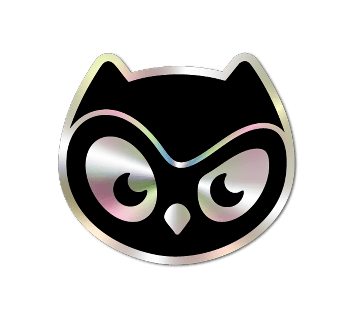 Holographic birb Logo Sticker